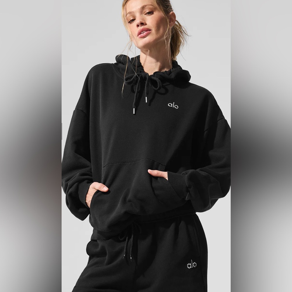 ALO Black Accolade Hoodie